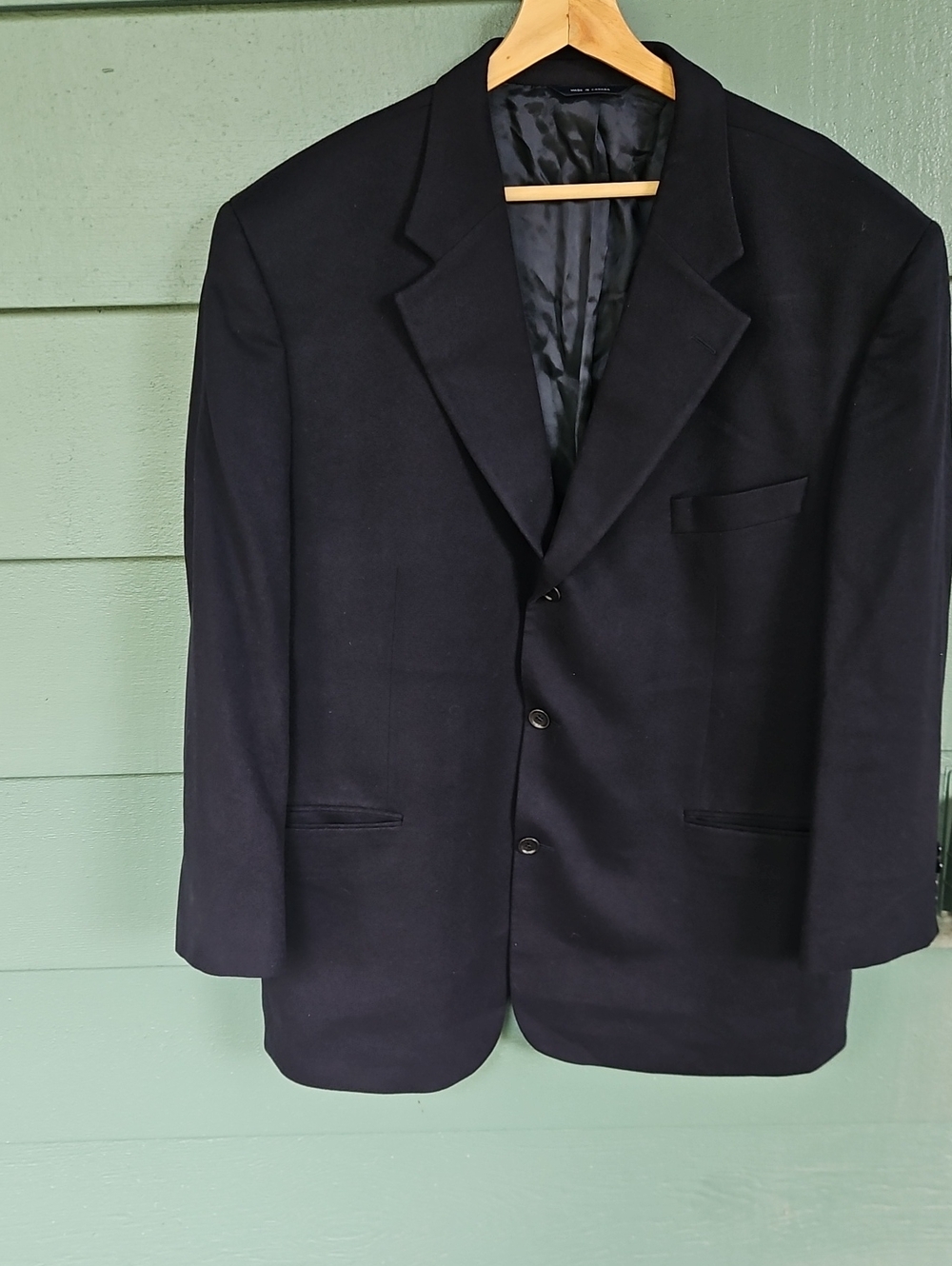 Loro Piana Brooks Brothers Blazer Navy Blue Cashemere